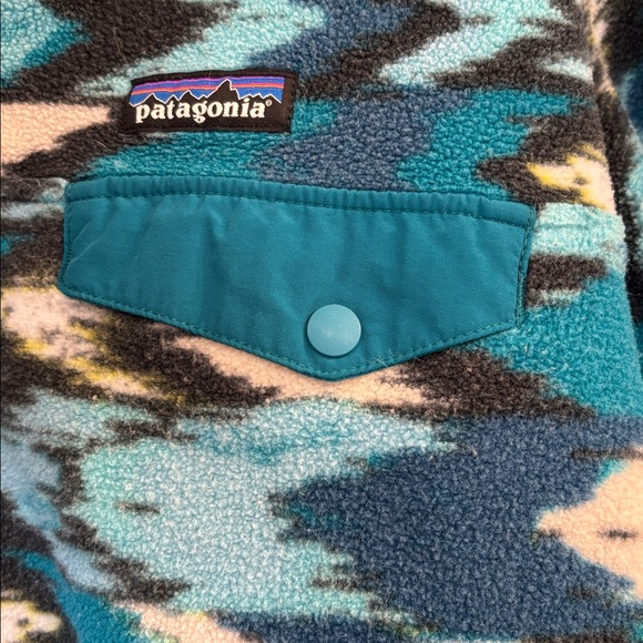 Patagonia Synchilla Trout Tales RARE Snap-T fleece Pullover sweater M - Picture 4 of 8